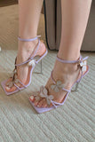 Cross Strap Butterfly Stiletto Hög klack