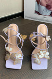 Cross Strap Butterfly Stiletto Hög klack