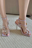 Cross Strap Butterfly Stiletto Hög klack