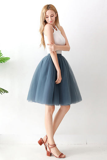 Klassisk elastisk 5 lager Tyll Tutu kjol