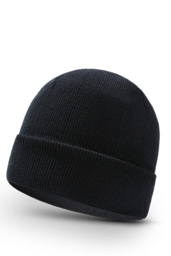Svart 3-delad halsduk handskar hatt