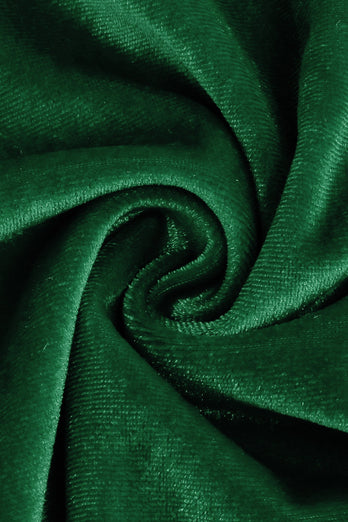 Grön A-linje Sammet Vintage Klänning