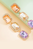 Gröna Rhinestone pärlpärlade parti örhängen