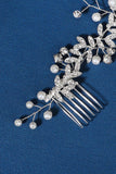 Handgjorda Strass Pärlor Brud Hår Accessoarer