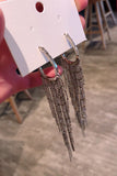Rhinestone Tassel långa örhängen