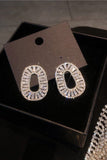 Enkel Rhinestone Oval Örhängen