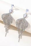 Silver Zirkon Tofs Strass Örhängen