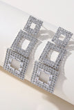 Strass Geometrisk Patchwork Fyrkantiga Örhängen
