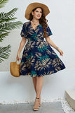 Plus Size Marin V-Hals Sommarklänning