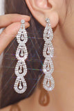 Silver Strass Long Drop Örhängen