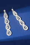 Silver Strass Long Drop Örhängen