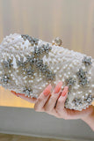 Glittrande svart strass pärlstav Party Clutch