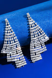 Silver Strass Droppe Örhängen
