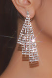 Silver Strass Droppe Örhängen