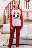 Family Red Plaid God Jul Pyjamasset