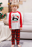 Family Red Plaid God Jul Pyjamasset
