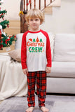 Family Red Plaid God Jul Pyjamasset