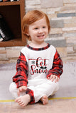 Family Red Plaid God Jul Pyjamasset