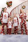 Pläd Matchande Familj Julpyjamas Med Snöflinga