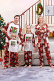 Pläd Matchande Familj Julpyjamas Med Snöflinga