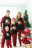 Jul Familj Röd Plaid Pyjamas Set