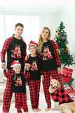 Jul Familj Röd Plaid Pyjamas Set
