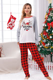 Rutig jul matchande familjetryck Pyjamas