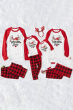 Rutig jul matchande familjetryck Pyjamas