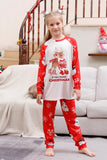 Snögubbe Tryck Röd Jul Matchande Familj Pyjamas