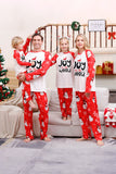 Snögubbe Tryck Röd Jul Matchande Familj Pyjamas