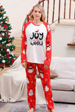 Snögubbe Tryck Röd Jul Matchande Familj Pyjamas