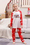 Snögubbe Tryck Röd Jul Matchande Familj Pyjamas