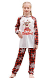 Jul Röd Print Familj Pyjamas Set