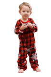 Jul Röd Print Familj Pyjamas Set