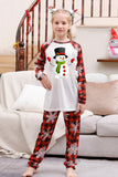 Jul Röd Print Familj Pyjamas Set