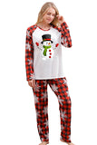 Jul Röd Print Familj Pyjamas Set