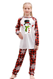 Jul Röd Print Familj Pyjamas Set
