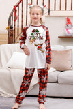 Jul Röd Print Familj Pyjamas Set