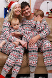 Jul Familj Matchande Pyjamas Set Grå Mönster Pyjamas