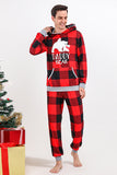 Jul Familj Rött Rutnät Björn Tryck Pyjamas Set
