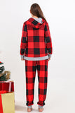 Jul Familj Rött Rutnät Björn Tryck Pyjamas Set