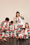 Röd Grön Familj Julgran Pyjamas Set