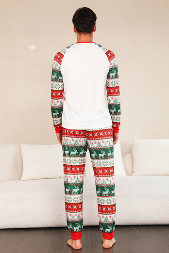 Röd Grön Familj Julgran Pyjamas Set