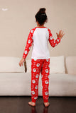 Red Deer Print Familjens julpyjamas