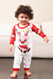 Red Deer Print Familjens julpyjamas