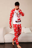 Red Deer Print Familjens julpyjamas