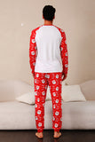 Red Deer Print Familjens julpyjamas