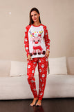 Red Deer Print Familjens julpyjamas