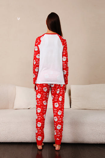 Red Deer Print Familjens julpyjamas