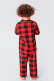 Röd Rutig Jul Familj Matchande 2 Stycken Pyjamas Set